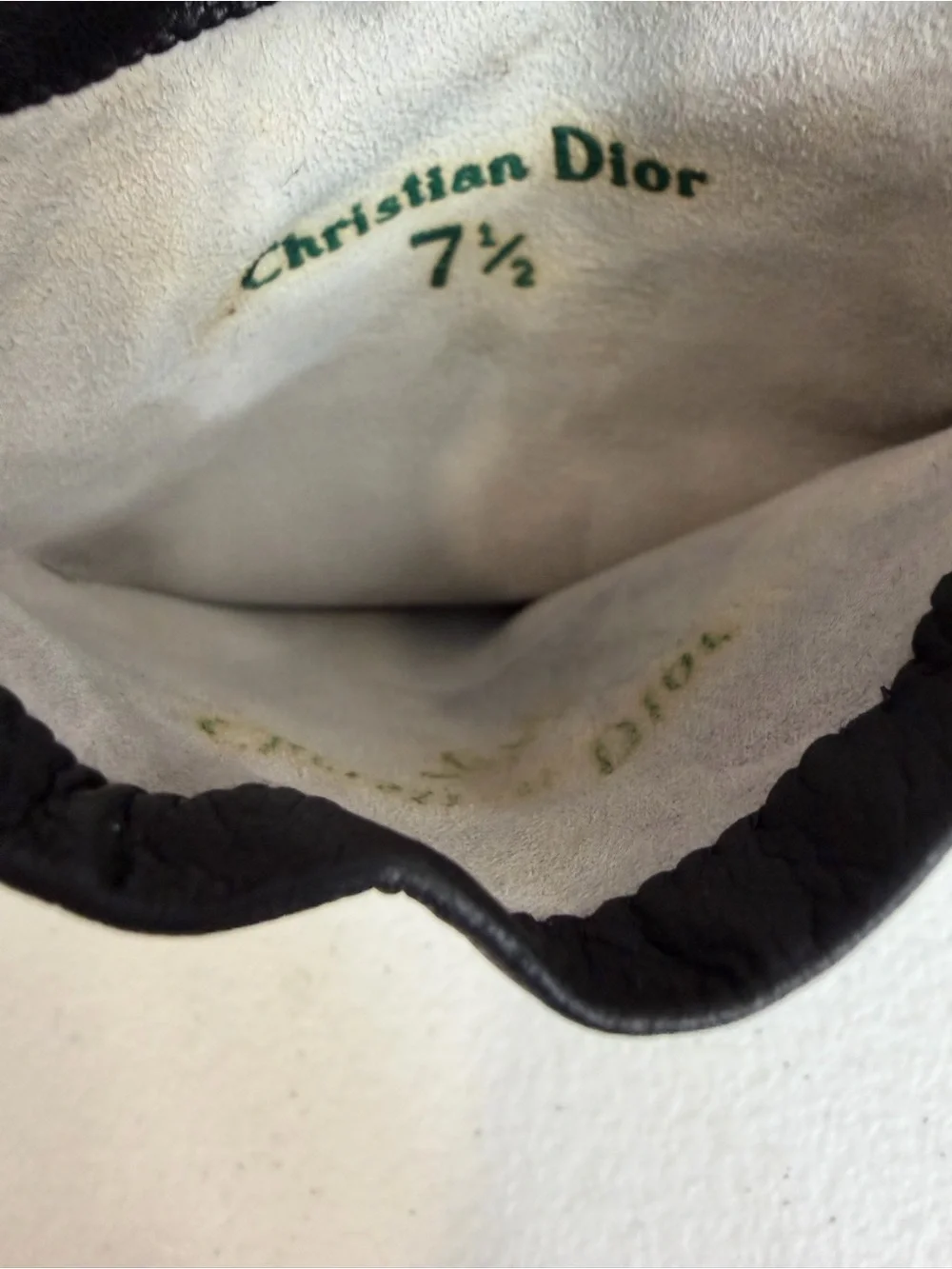 Vintage Christian Dior Black Opera Gloves Size 7½